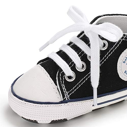 Baby Girls Boys Sneakers Toddler Shoes Canvas First Walking Shoes Newborn Anti-Slip Prewalker Sneakers — view 4