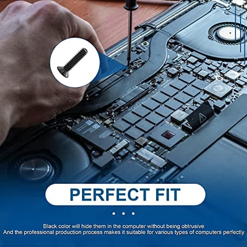 NINDEJIN Laptop Computer Screw Kit, M2 M2.5 M3 Countersunk Flat Head Phillips Mini Screws Set, Replacement Part Electronic Repair Accessories — view 3