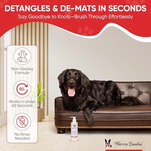 Warren London Hydrating Butter Leave in Pet Conditioner for Dogs | Lotion for Skin and Coat | Aloe Puppy & Dog Conditioner for Hair Detangler, Dry Skin, & Pet Fur Dandruff | Made in USA | Guava 8oz — view 2