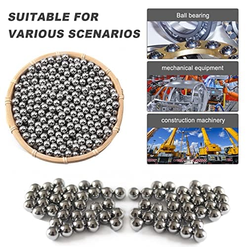 25 Pieces 1/2"(0.5'') Steel Bearing Balls Precision Bearing Steel Ball Assortment Kit(13mm) — view 4