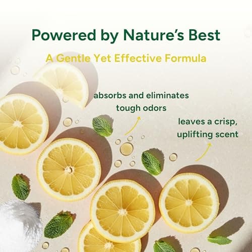 Good Natured Brand | Carpet Deodorizer & Freshener Powder | 31 oz Pet Odor Eliminator for Strong Odor & Pet Urine | Fresh Natural Lemon Scent | Safe for Homes with Pets — view 3