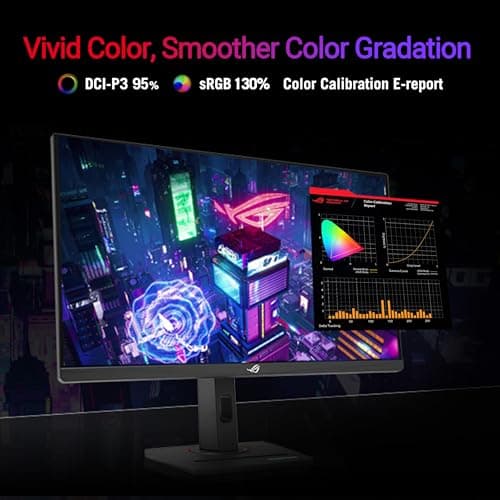 ASUS ROG Strix 27” 4K HDR USB-C Gaming Monitor (XG27UCG) – UHD (3840x2160) Dual Mode (4K 160Hz or FHD 320Hz), 1ms, Fast IPS, Extreme Low Motion Blur Sync, G-SYNC Compatible, AI Gaming, 3yr Warranty — view 2