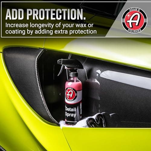 Adam's Detail Spray (2-Pack) - Quick Waterless Detailer Spray for Car Detailing, Washing, Polishing & Vehicle Claying — view 4