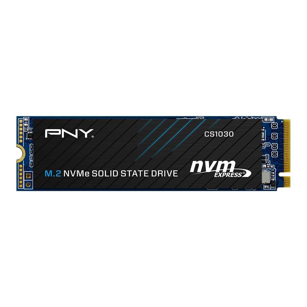 PNY CS1030 500GB M.2 NVMe PCIe Gen3 x4, Velocidad de Lectura de 2000MB/s, Velocidad de Escritura 1100MB/s Internal Solid State Drive (SSD)