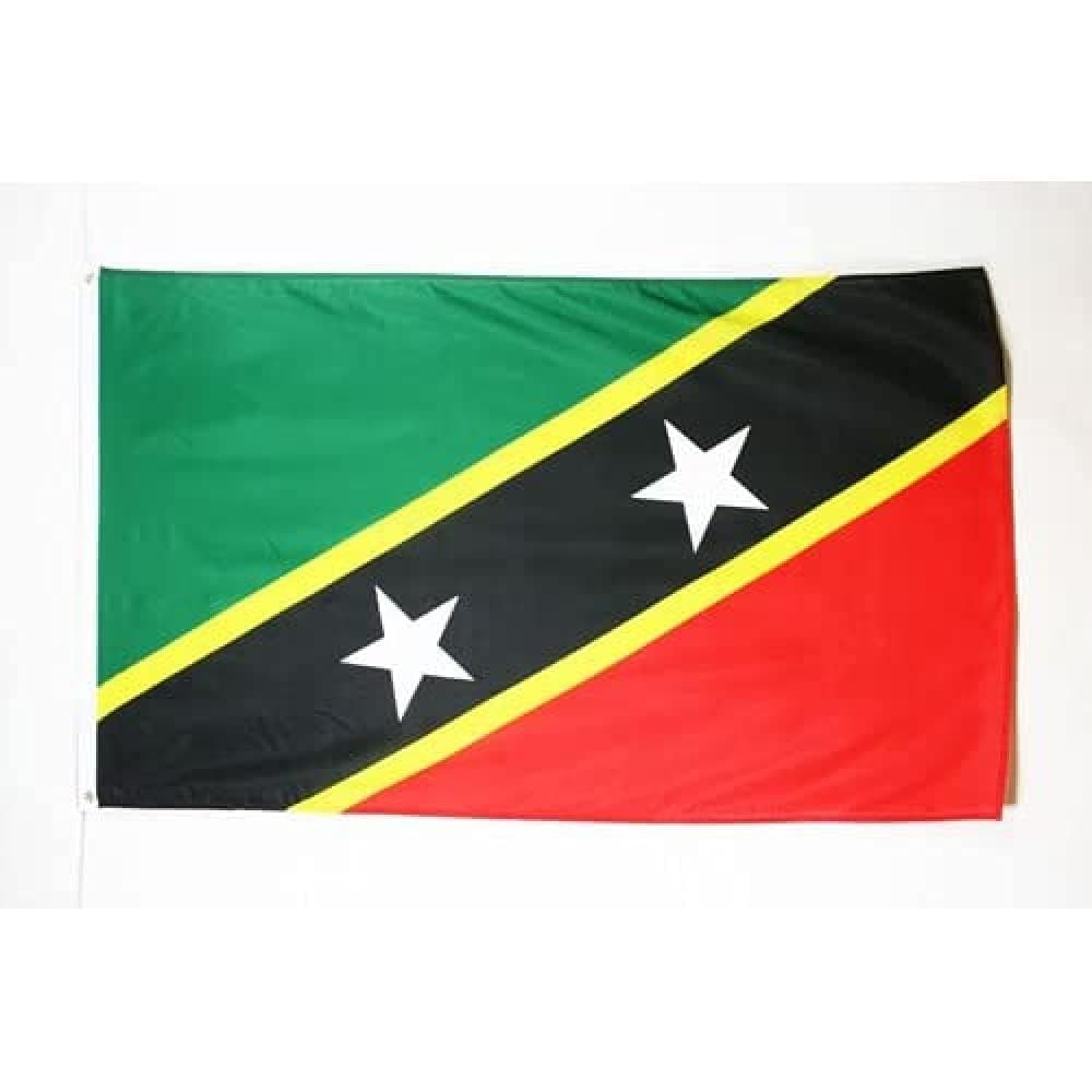 AZ FLAG - Saint Kitts And Nevis Flag - 2x3 Ft - 100D Polyester Nevisian Banner with Two Metal Grommets - Fade Resistant - Vivid Colors - 2' x 3' Feet - 90x60 Cm — view 4