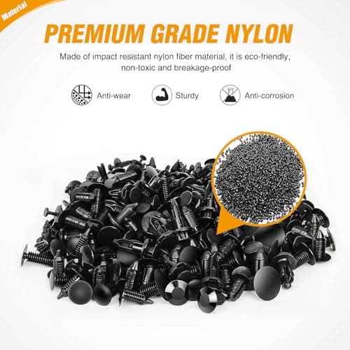 GOOACC 240PCS Bumper Retainer Clips Car Plastic Rivets Fasteners Push Retainer Kit 12 Popular Sizes Auto Push Pin Rivets Set -Door Trim Panel Fender Clips for GM Ford Toyota Honda Chrysler — view 4