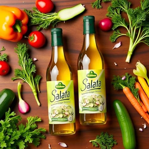 VALUBNDL: Kühne Salata Seasoned Herb Vinegar (2-Pack) – 1.5L Total (Two 750ml Bottles) – Authentic German Salad Dressing Base – Infused with Fine Herbs – VALUBNDL Signature Bundle — view 3
