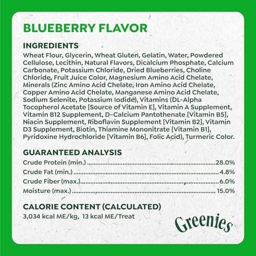 Greenies Anytime Bites Dog Treats, Blueberry Flavor, Dog Training Treats, 10.3 oz. Bag — view 4