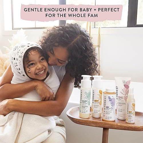 The Honest Company Foaming Bubble Bath & Baby Wash, Tear-Free, Hypoallergenic, Natural Formula, Lavender Calm Scent, 12 fl oz — view 3