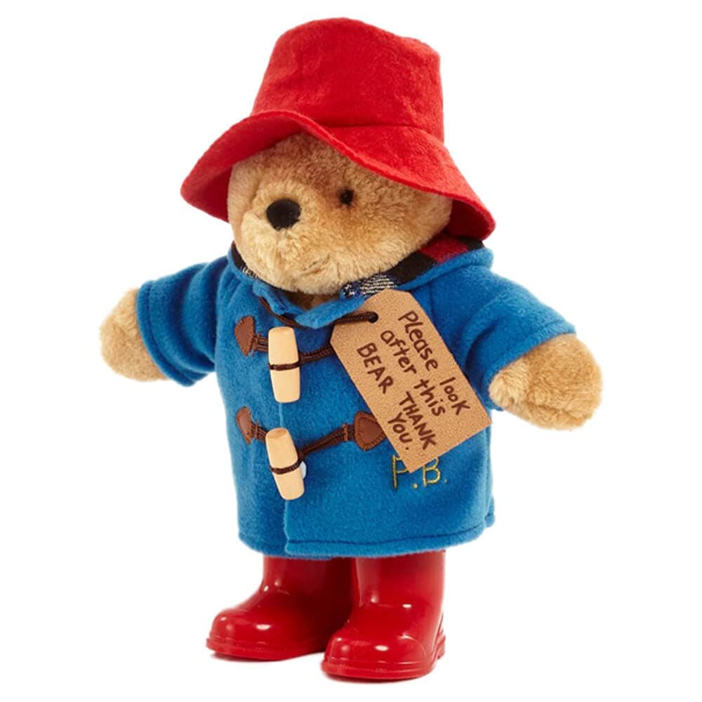 Rainbow Designs Classic Paddington Bear with Boots - 25cm Standing Plush Character - Soft & Cuddly Paddington Teddy Bear with Iconic Duffle Coat, Bush Hat & Shiny Red — view 3