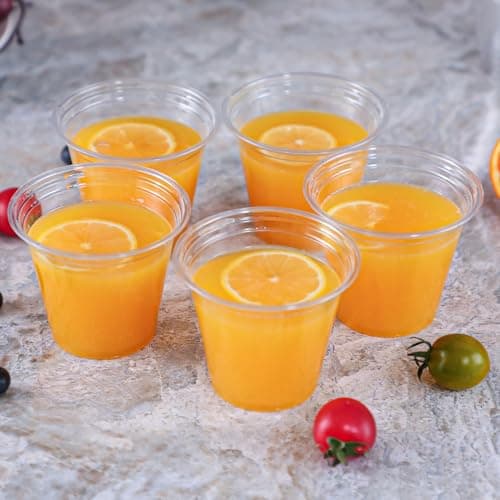 Lamosi 9 oz Plastic Cups 50 Pack, Disposable Clear Cups No Lids — view 5