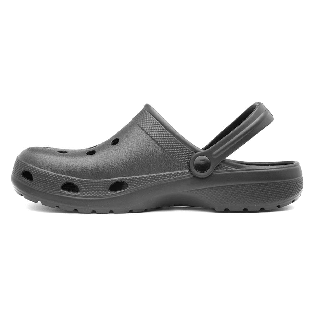Shoe Zone - Adults Black Slip On EVA Clog Sandal — view 4