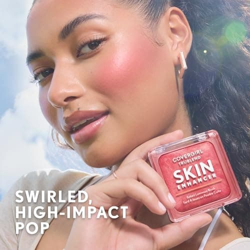 CoverGirl TruBlend Skin Enhancer Baked Luminous Blush, Luminous Finish, With Hyaluronic Acid & White Rose Extract, Blends Seamlessly, Blurs Pores — view 2