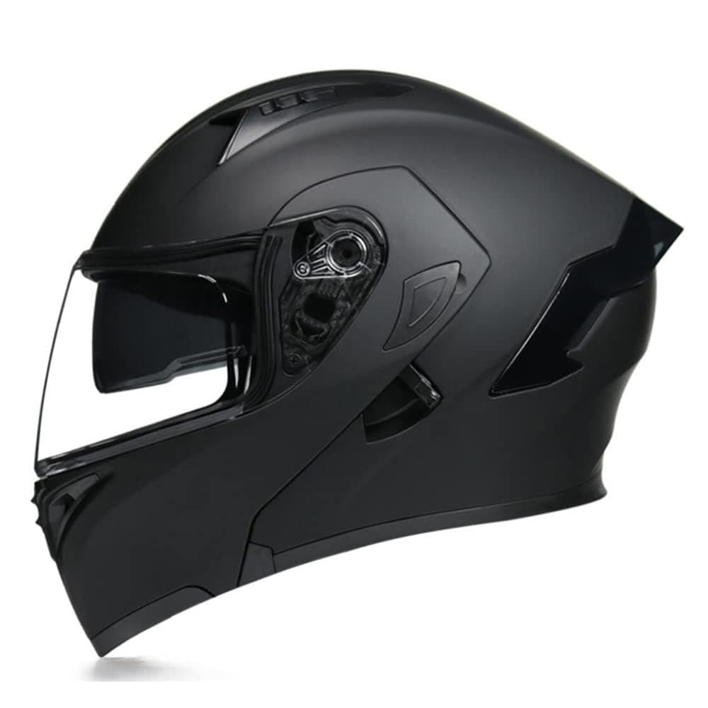 Full Face Flip Up Motorcycle Modular Helmet Integrated Motorbike Dual Visor for Adults Men Women Moped Street Racing DOT Approved — view 14