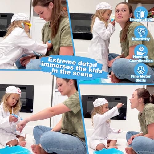 Doctor Kit Kids Toys for 2 3 4 Year Old Girl Boys Pretend Play Dress Up — view 3