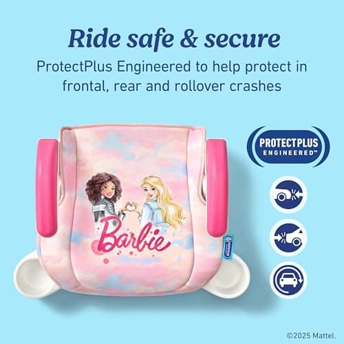 Graco TurboBooster 2.0 Backless Booster Car Seat, Barbie Painterly, Travel Booster Seat for Children Ages 4-10, Weight 40-100 Pounds and Height up to 57 Inches — view 5