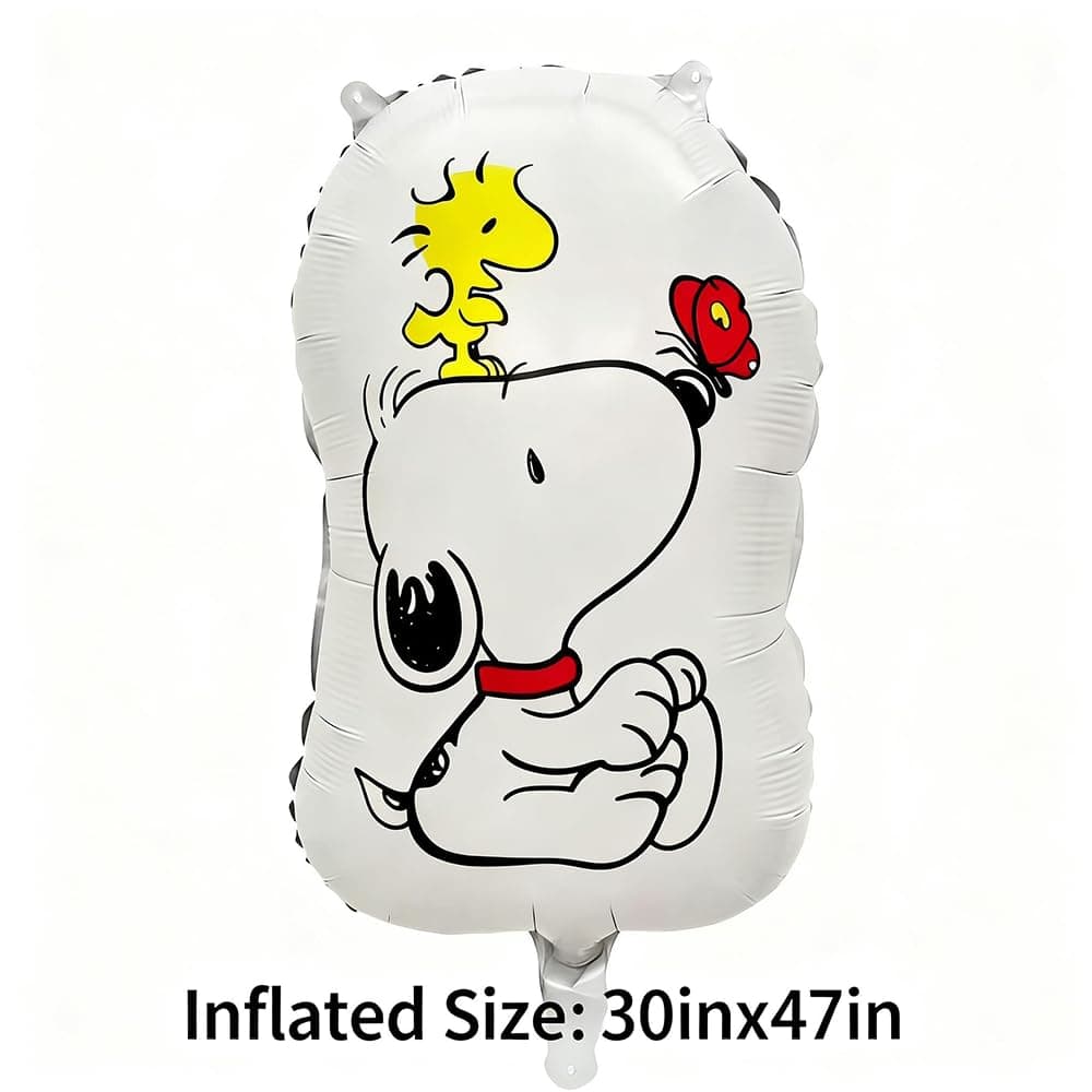 8pcs Balloons Birthday Party Mylar Foil Balloons for Snoo_py Themed Birthday Party Decorations Supplies — view 5