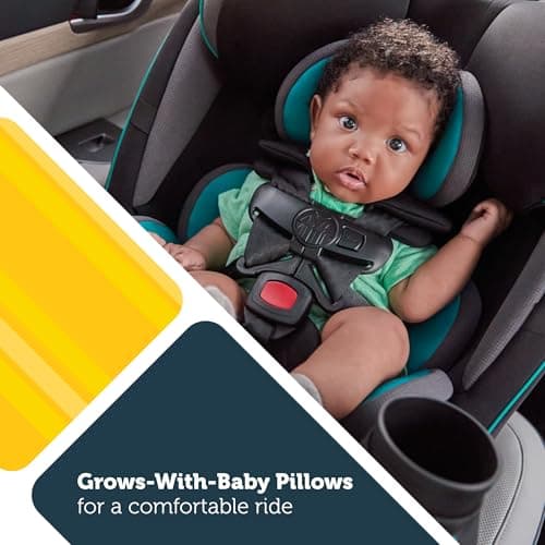 Safety 1st Grow and Go All-in-One Convertible Car Seat, Rear Facing, 5-40 lbs, Forward Facing (30–65 lbs), High Back Booster Seat 40-100 pounds, Vineyard Girl — view 4