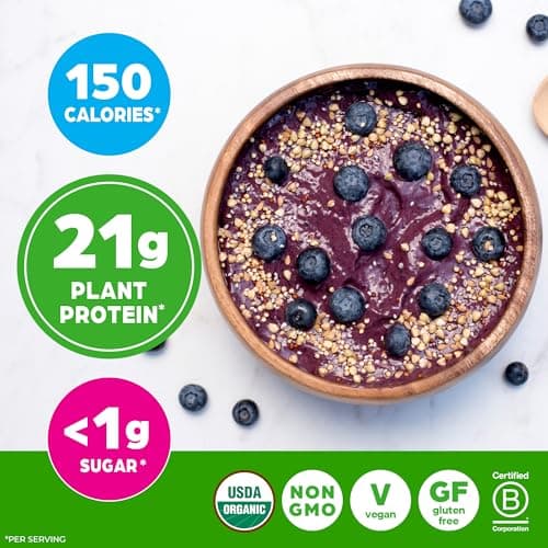 Orgain Organic Vegan Protein Powder, Vanilla Bean - 21g Plant Protein, 6g Prebiotic Fiber, No Lactose Ingredients, No Added Sugar, Non-GMO, for Shakes & Smoothies, 2.03 lb (Packaging May Vary) — view 5
