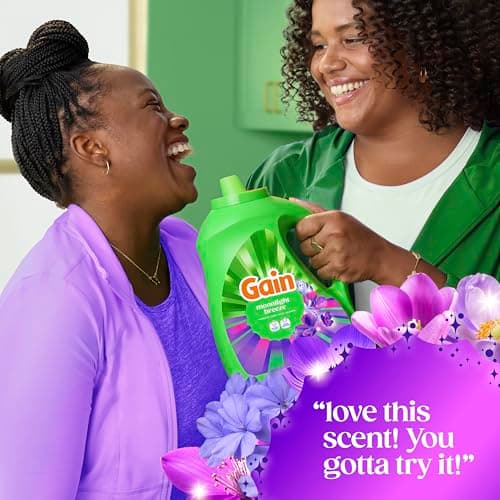 Gain Liquid Laundry Detergent, Moonlight Breeze Scent, Freshness + Odour Fighting, Laundry Detergent Liquid Soap, 107 loads, 4.5L — view 9