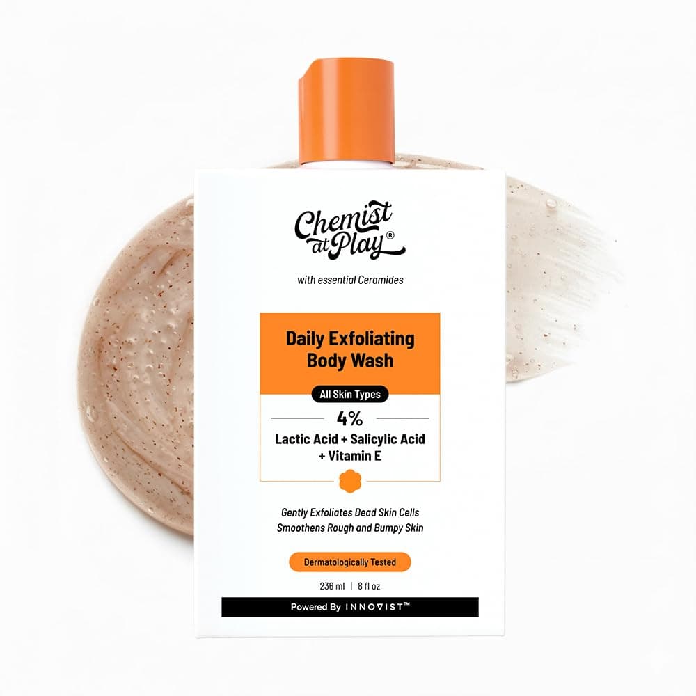 Chemist at Play 1% Salicylic Acid Body Wash | Helps Prevent Back & Body Acne Smoothens Bumpy Texture | For Sweaty Oily Normal and Dry Skin | Paraben and SLS Free | Suitable for Men and Women | 236 ml — view 8