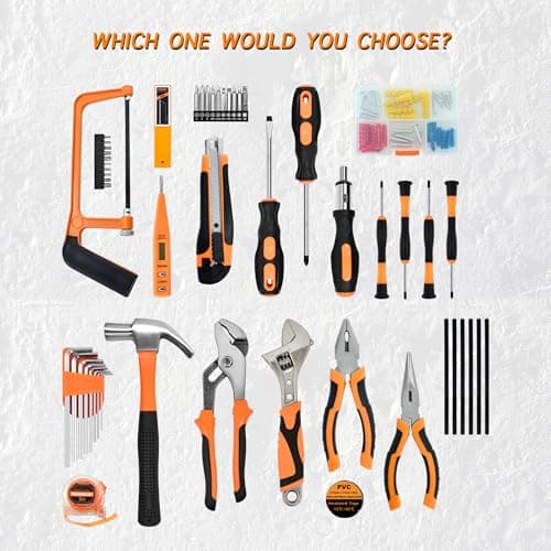 SOLUDE Tool Set,148-Piece Home Repair Tool Kit for Men Women College Students,Household Basic Hand Tool Sets with Case for Home Maintenance & DIY Projects — view 2