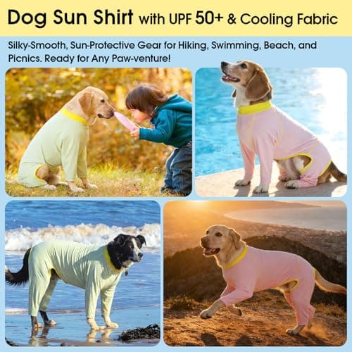 FUAMEY SPF 50+ Dog Sun Protection Onesie in Hot Weather for Medium Dogs — view 6