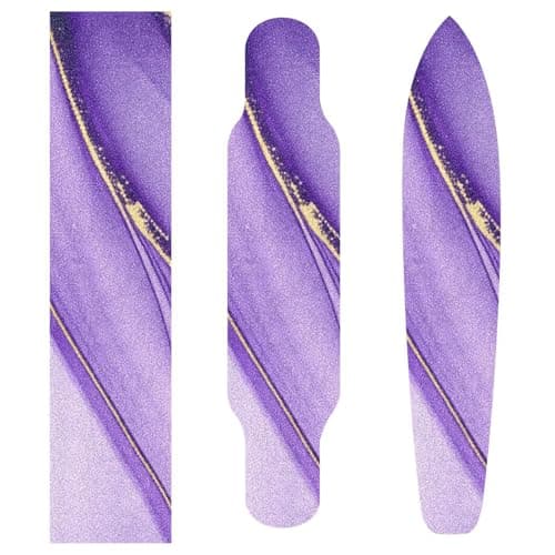 xigua Purple Texture Skateboard Grip Tape, Non-Slip Sandpaper for Longboard & Scooters, Wear-Resisting Griptape Sheet, 33.1x9.1 Inch — view 3