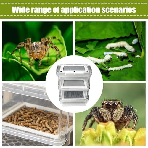 Live Mealworm Farm Breeding Kit, Clear Mealworm Feeding, Silkworm Feeding Container, for Pet Parents Animal Lovers Keepers Breeders Hobbyists Farmers School Home Farm Workshop — view 3