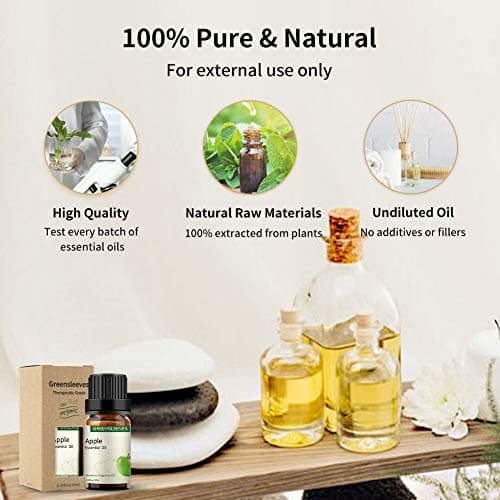 GREENSLEEVES Apple Essential Oil, 10ml Pure Plant-Based Fragrance Oil for Aromatherapy, Essential Oils for Diffuser, Air Freshener, Massage, Bath Bomb, Scented Candle Soap Making — view 2