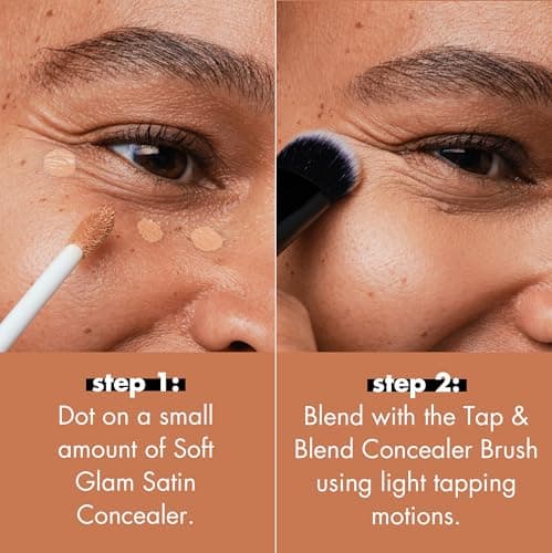 e.l.f. Tap & Blend Concealer Brush, Covers Blemishes & Dark Spots For An Airbrushed Finish With A Precision Tip, Synthetic, Vegan, & Cruelty-Free — view 4