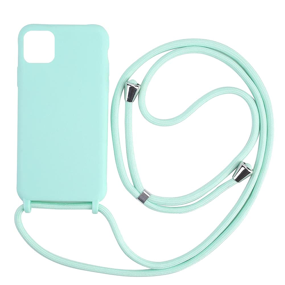 Funda Compatible con iPhone 17 Pro MAX(6.9"),Ajustable Collar Correa de Cuello Cordón Cuerda Carcasa TPU Bumper Silicona Skin Caso para iPhone 17 Pro MAX(6.9")-Verde — view 9
