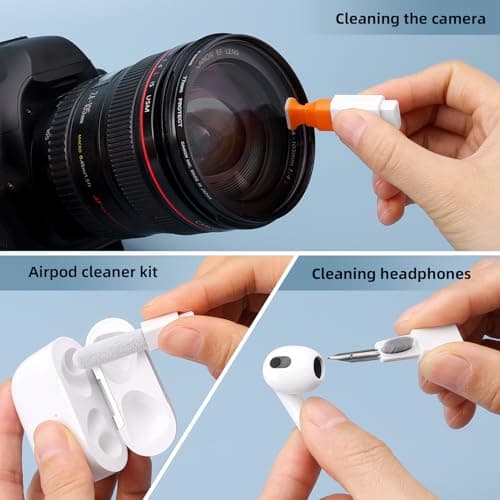 Keyboard Cleaning Kit Laptop Cleaner, 10-in-1 Computer Screen Cleaning Brush Tool, Multi-Function PC Electronic Cleaner Kit Spray for iPad iPhone Pro, Earbuds, Camera Monitor, All-in-one with Patent — view 3