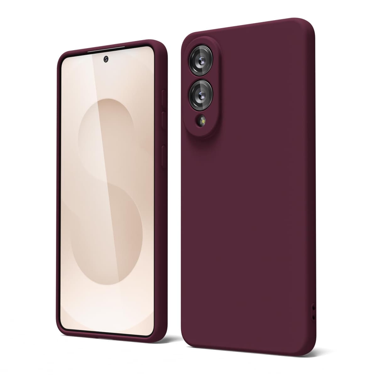 oakxco for Samsung Galaxy S23 Phone Case Liquid Silicone,Cute Thin Slim Soft Rubber TPU Plain Smooth Gel Cover for Women Girl Aesthetic Design, Matte Solid Protective & Shockproof, Burgundy Plum Wine — view 47