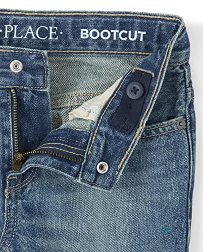 The Children's Place Boys Basic Bootcut Jeans,Pierce Wash Single,6 — view 2