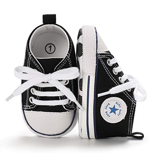 Baby Girls Boys Sneakers Toddler Shoes Canvas First Walking Shoes Newborn Anti-Slip Prewalker Sneakers — view 5