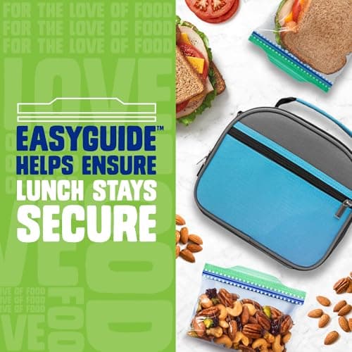 Ziploc Sandwich and Snack Bags, Easy Open and Close, Plastic Food Storage Bags, 105 Bags Total — view 2