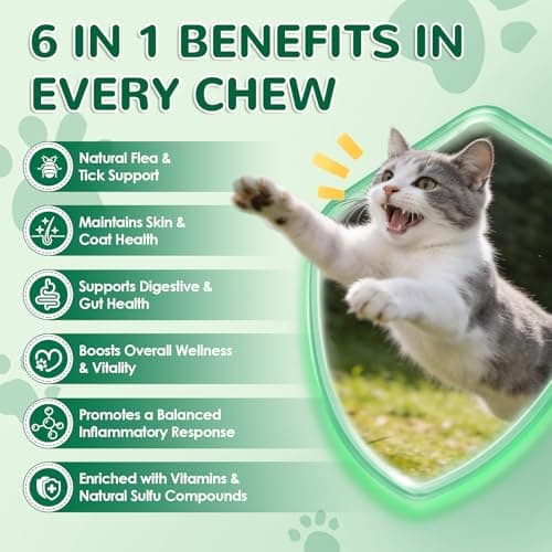 Flea and Tick Prevention for Cats, 500 Cat Flea Treatment, Chicken Flavor — view 2