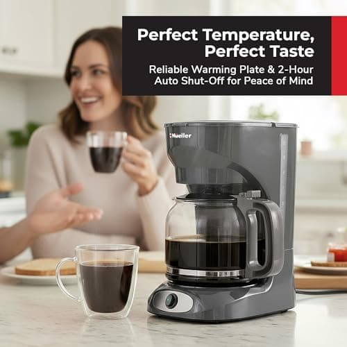 MUELLER HOME 12-Cup Drip Coffee Maker, Gray — view 2
