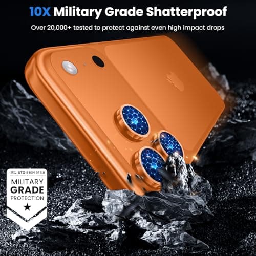 WSKEN for iPhone 17 Pro/iPhone 17 Pro Max Camera Lens Protector - [Original Shooting Mode] Shatterproof Metal HD Tempered Glass Camera Screen Protector Cover Film for iPhone Accessories — view 4
