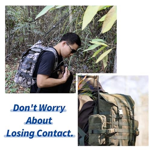 Bingfu Foldable CS Tactical SMA Female Ham Radio Antenna 2-Pack Dual Band VHF UHF 136-520MHz 42.5 inch Antenna for Baofeng BF-F8HP UV-5R UV-82 BF-888S GT-3 Ham Two Way Radio Walkie Talkie — view 4