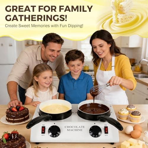 POWLAB 80W Electric Chocolate Melting Pot, Dual Tempering Machine — view 4