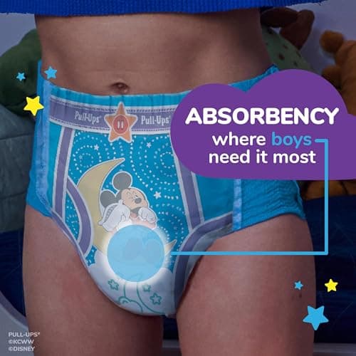 Pull-Ups Boys' Night-Time Potty Training Pants, Size 4T-5T Overnight Training Underwear (38-50 lbs), 52 Ct — view 8