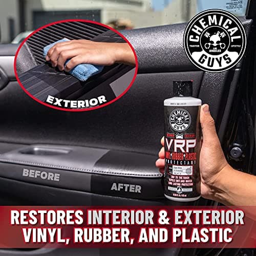 Chemical Guys VRP Protectant & WonderWave Applicators Kit - 16 oz Vinyl, Rubber, and Plastic Dressing with Foam Applicators - Restores Your Car's Interior & Exterior Surfaces — view 5