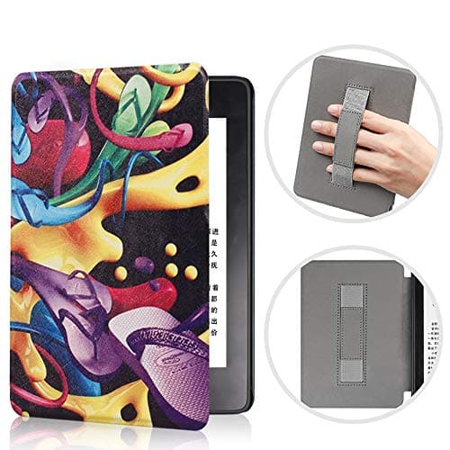 COCFOOKIW Case for 6" Kindle Paperwhite(5th/6th/7th Generation-2012/2013/2015) -Premium PU Leather Cover with Hand Strap and Auto Sleep/Wake(Model: EY21 & DP75SDI) — view 5