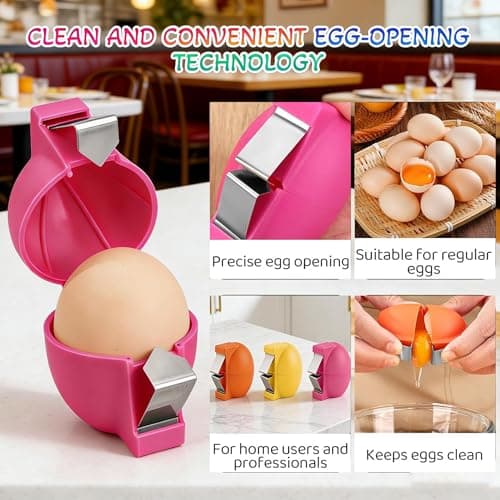 2026 New Eggshell Cracker, Egg Shell Opener, Quickly Cuts Hard-Boiled Eggs, Boiled Egg Peeler, Stainless Steel Eggshell Breaker, Effortless Kitchen Gadget (1pcs) — view 5