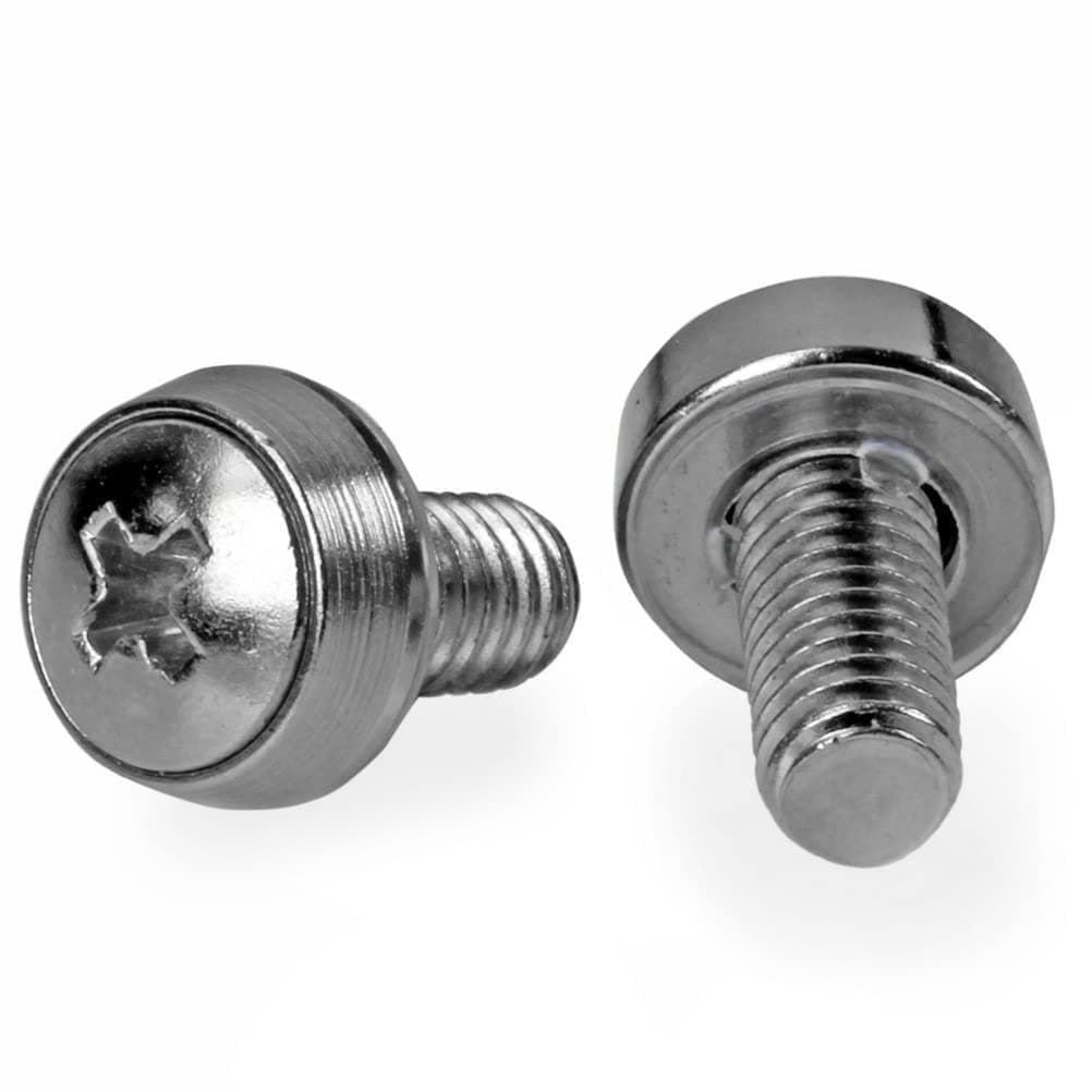 StarTech.com M5 Cage Nuts and Screw - 12 mm Rack Screws and Cage Nuts - 50 Pack - Black - Replacement Serve Rack Screws (CABSCREWM5B) — view 6
