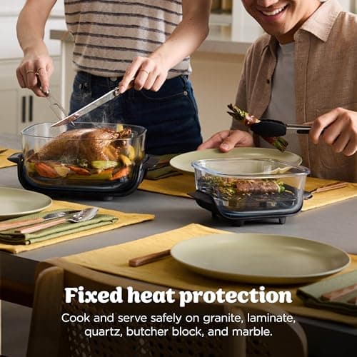 Ninja Crispi 4 in 1 Glass Air Fryer, 450°F, Non Toxic, 4QT and 6 Cup Containers with Lids, Dishwasher Safe, Cyberspace Gray, 1 Count, FN101GY — view 9