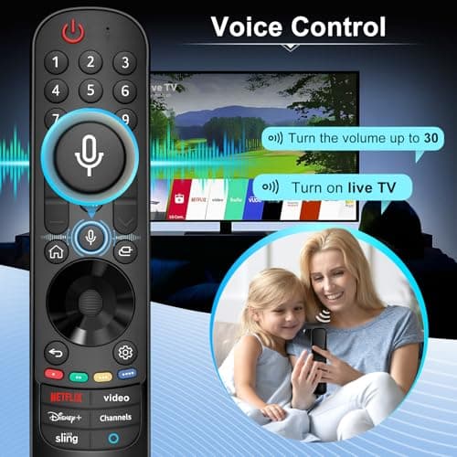 AN-MR24gn-Magic-for-LG-Smart-TV-Voice-Remote-Control-Replacement Universal Compatible with LG OLED Webos Thinq Nano Cell Service TVs for AKB75855501 MR23gn MR22gn MR21ga MR20ga — view 4