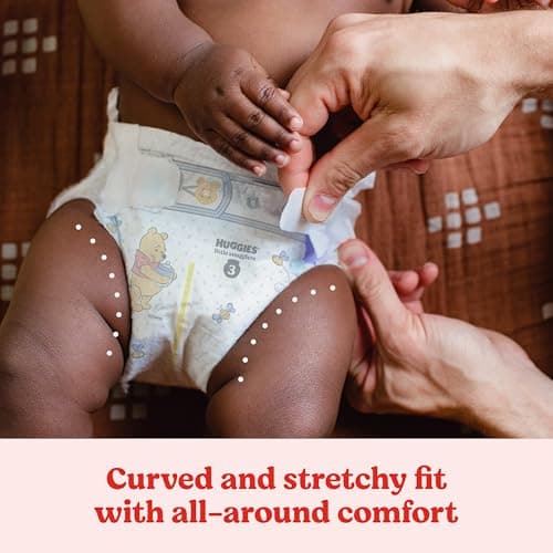 HUGGIES Diapers Size 1 - Little Snugglers Disposable Baby Diapers, 198ct, One Month Supply — view 6